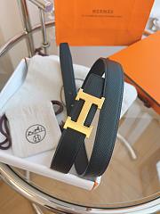 Kitlife Hermes Belts Black With Gold Buckle 38mm - 2