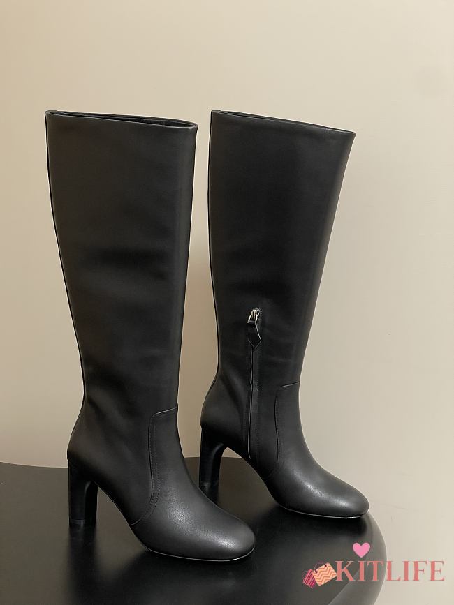 Kitlife Hermes Louisa Knee-High Boots in Black - 1