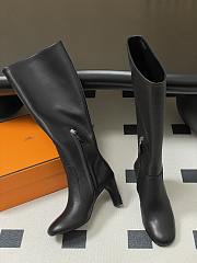 Kitlife Hermes Louisa Knee-High Boots in Black - 3