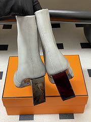 Kitlife Hermes Louisa Ankle-High Boots in White - 2