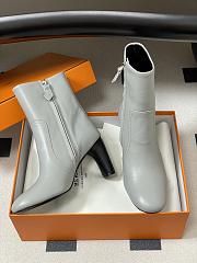 Kitlife Hermes Louisa Ankle-High Boots in White - 5