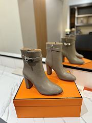 Kitlife Hermes Stiefeletten Saint Germain Ankle Boots Grey - 1
