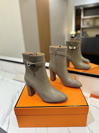 Kitlife Hermes Stiefeletten Saint Germain Ankle Boots Grey