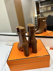 Kitlife Hermes Stiefeletten Saint Germain Ankle Boots Brown - 6