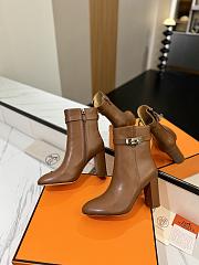 Kitlife Hermes Stiefeletten Saint Germain Ankle Boots Brown - 5