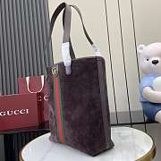 Kitlife Gucci Ophidia Medium Tote Bag Dark Brown Suede ‎834465 30x36x12.5cm - 5