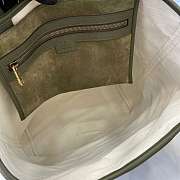 Kitlife Gucci Ophidia Medium Tote Bag Dark Green Suede ‎834465 30x36x12.5cm - 2