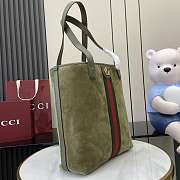 Kitlife Gucci Ophidia Medium Tote Bag Dark Green Suede ‎834465 30x36x12.5cm - 3