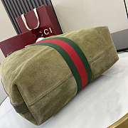 Kitlife Gucci Ophidia Medium Tote Bag Dark Green Suede ‎834465 30x36x12.5cm - 5