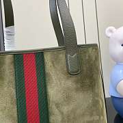 Kitlife Gucci Ophidia Medium Tote Bag Dark Green Suede ‎834465 30x36x12.5cm - 6