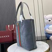 Kitlife Gucci Ophidia Medium Tote Bag Grey Suede ‎834465 30x36x12.5cm - 6