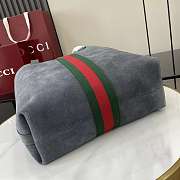 Kitlife Gucci Ophidia Medium Tote Bag Grey Suede ‎834465 30x36x12.5cm - 3
