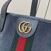 Kitlife Gucci Ophidia Medium Tote Bag Grey Suede ‎834465 30x36x12.5cm - 2