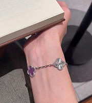 Kitlife Van Cleef & Arpels Violet Five-flower Bracelet - 6