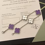 Kitlife Van Cleef & Arpels Violet Five-flower Bracelet - 2