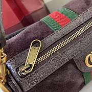 Kitlife Gucci Ophidia Mini Bag Dark Brown Suede 846869 21x12x5cm - 3