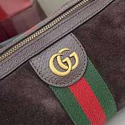 Kitlife Gucci Ophidia Mini Bag Dark Brown Suede 846869 21x12x5cm - 2