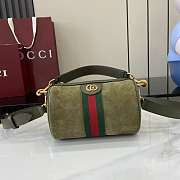 Kitlife Gucci Ophidia Mini Bag Dark Green Suede 846869 21x12x5cm - 1