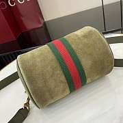 Kitlife Gucci Ophidia Mini Bag Dark Green Suede 846869 21x12x5cm - 4