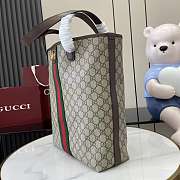 Kitlife Gucci Ophidia Medium Tote Bag Beige & Brown GG Monogram 834465 30x36x12.5cm - 5