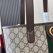 Kitlife Gucci Ophidia Medium Tote Bag Beige & Brown GG Monogram 834465 30x36x12.5cm - 3