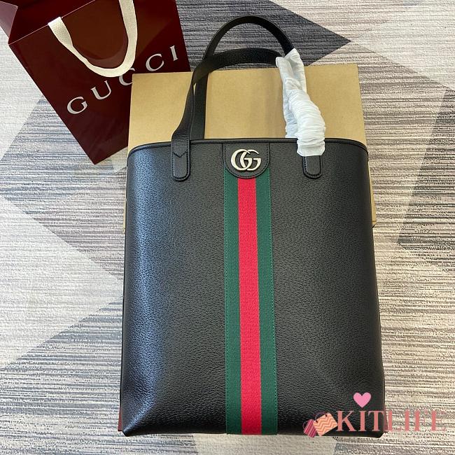 Kitlife Gucci Ophidia Medium Tote Bag Black 834465 30x36x12.5cm  - 1