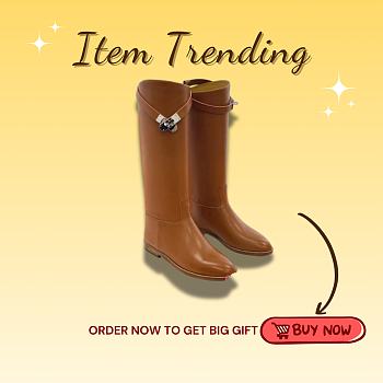 Kitlife Hermes Boots Brown