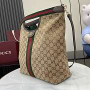Kitlife Gucci Gucci Men Large Tote Bag In Beige & Brown GG Canvas 35x39.5x14cm - 5