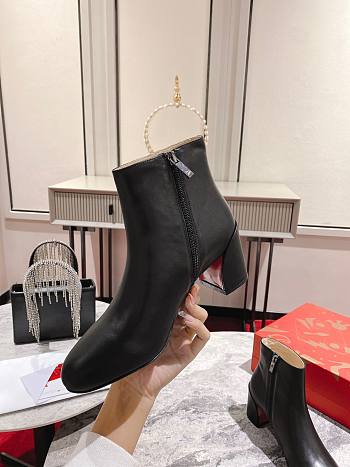 Kiltife Christian Louboutin Turela Boots Calfskin Black 55mm 