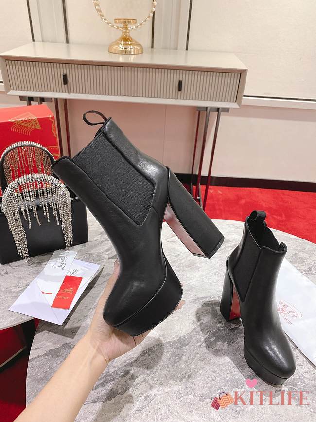 Kitlife Christian Louboutin Black Movidastic 130 Boots - 1