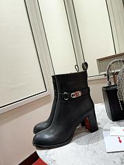 Kitlife Christian Louboutin Booty Lock Boots 70mm Black  - 1