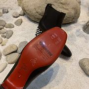 Kitlife Christian Louboutin Spike Accents Leather Chelsea Boots Black - 6