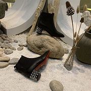 Kitlife Christian Louboutin Spike Accents Leather Chelsea Boots Black - 2