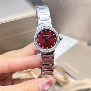 Kitlife Bvlgari LVCEA Wrist Watch With Diamond In Silver / Red / Green - 4