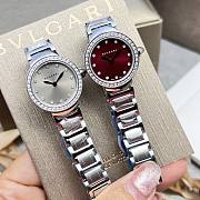 Kitlife Bvlgari LVCEA Wrist Watch With Diamond In Silver / Red / Green - 2