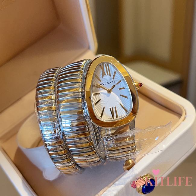 Kitlife Bvlgari Serpenti Tubogas Gold & Silver Watch 35mm  - 1