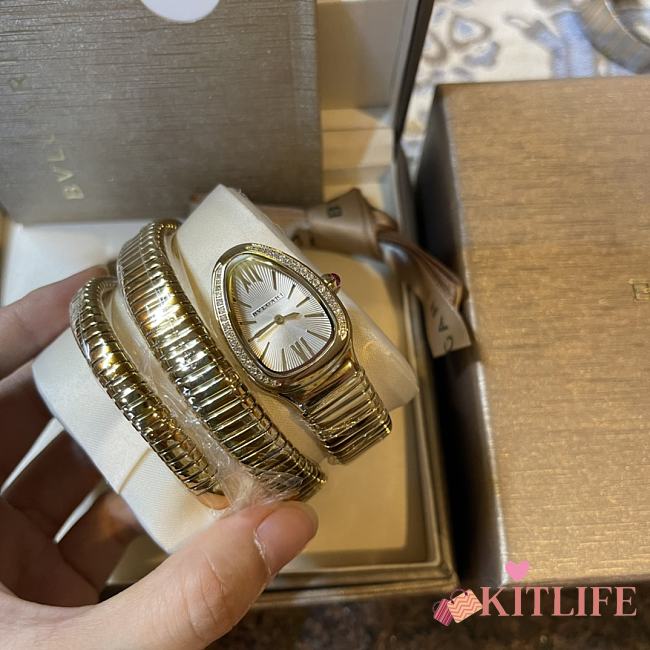 Kitlife Bulgari Serpenti Watch in Gold With Diamond - 1