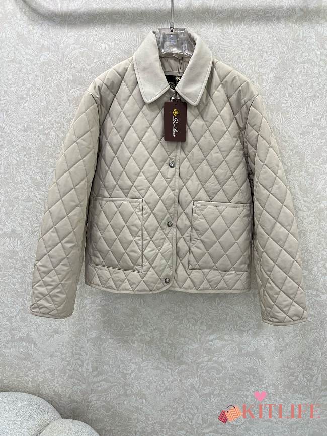 Kitlife Loro Piana Quilted Jacket Off-White - 1