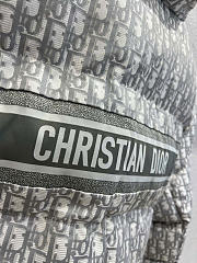 Kitlife Dior DiorAlps Belted Puffer Jacket Gray Oblique Quilted Technical Taffeta - 3