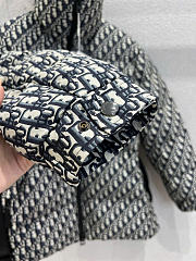 Kitlife Dior DiorAlps Belted Puffer Jacket Dark Blue Oblique Quilted Technical Taffeta - 6