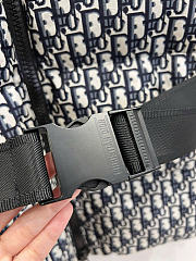 Kitlife Dior DiorAlps Belted Puffer Jacket Dark Blue Oblique Quilted Technical Taffeta - 5