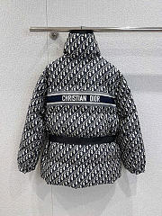 Kitlife Dior DiorAlps Belted Puffer Jacket Dark Blue Oblique Quilted Technical Taffeta - 4