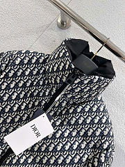 Kitlife Dior DiorAlps Belted Puffer Jacket Dark Blue Oblique Quilted Technical Taffeta - 3