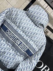 Kitlife Dior DiorAlps Belted Puffer Jacket Light Blue Oblique Quilted Technical Taffeta  - 6