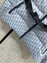 Kitlife Dior DiorAlps Belted Puffer Jacket Light Blue Oblique Quilted Technical Taffeta  - 5