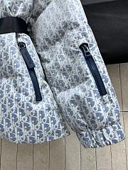 Kitlife Dior DiorAlps Belted Puffer Jacket Light Blue Oblique Quilted Technical Taffeta  - 4