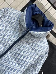 Kitlife Dior DiorAlps Belted Puffer Jacket Light Blue Oblique Quilted Technical Taffeta  - 3