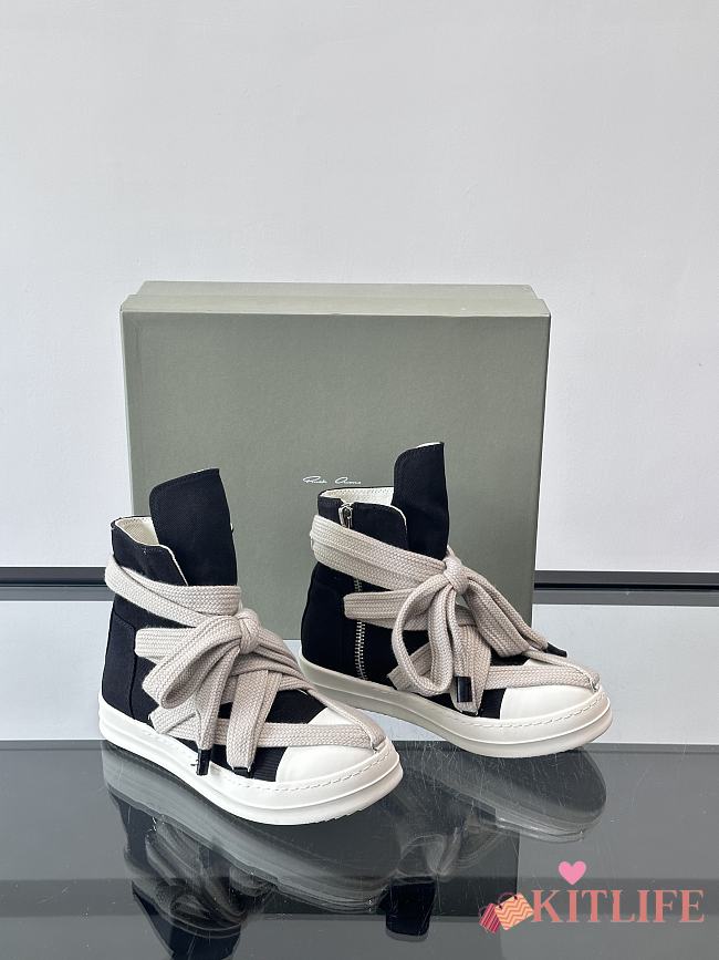 Kitlife Rick Owens Drkshdw Five-Pointed Star High-Top Sneakers - 1
