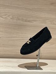 Kitlife Chanel Black Sheepskin Wool Warm Loafers - 6