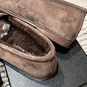 Kitlife Chanel Brown Sheepskin Wool Warm Loafers  - 6